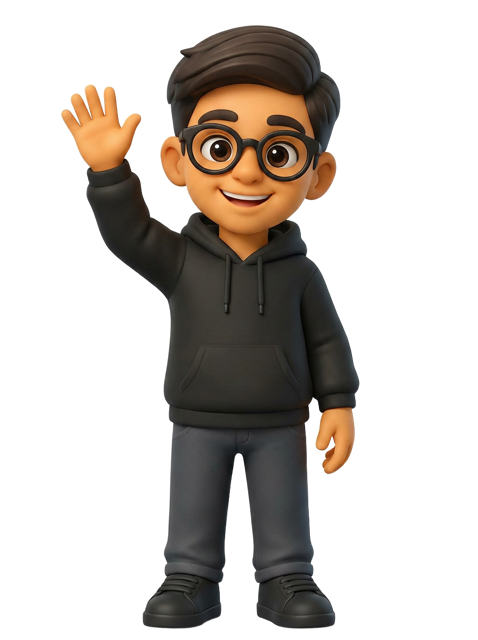 Sayhaan waving hello